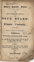 Load image into Gallery viewer, Toy Theatre - Reproduction Play - JK Green's Blue Beard *