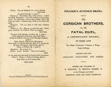 Load image into Gallery viewer, Toy Theatre - Reproduction Play - Pollock's The Corsican Brothers