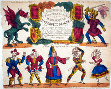 Load image into Gallery viewer, Toy Theatre - Reproduction Play - JK Green's St George & the Dragon (COLOURED)