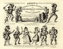 Load image into Gallery viewer, Toy Theatre - Reproduction Play - JK Green's Harlequin & Guy Fawkes