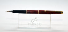 Load image into Gallery viewer, Parker 180 - Red Jasper Quartz with F/B Gold Triangular 2-Sided Nib - P0940