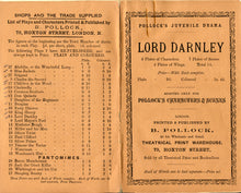 Load image into Gallery viewer, Toy Theatre - Reproduction Play - Pollock's Lord Darnley