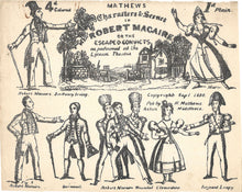 Load image into Gallery viewer, Toy Theatre - Original Toy Theatre Sheet - Mathews' Robert Macaire - 4 Sheets C1 & C2 Sc 1 & Sc2