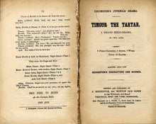 Load image into Gallery viewer, Toy Theatre - Reproduction Play - Redington's Timour the Tartar