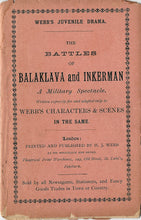 Load image into Gallery viewer, Toy Theatre - Reproduction Play - W Webb's Battle of Balaklava & Inkermann