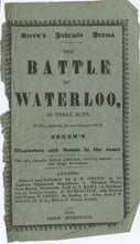 Load image into Gallery viewer, Toy Theatre - Reproduction Play - JK Green's Battle of Waterloo *