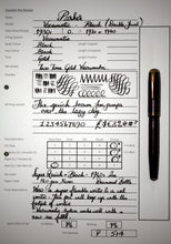 Load image into Gallery viewer, Z-Parker Vacumatic in Black with 14ct Twin Tone Gold Vacumatic Nib