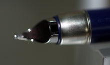 Load image into Gallery viewer, Z-Parker 25 Mk III - Epoxy Resin White with Blue Trim - Medium Point Nib