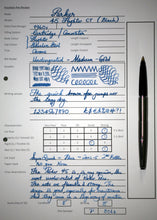 Load image into Gallery viewer, Z-Parker 45 Flighter CT with Black Barrel End - M Medium Point 14k Gold Nib