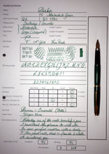 Load image into Gallery viewer, Z-Parker 75 Malachite Green Laque - F Fine Point 14k Gold Nib