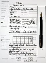 Load image into Gallery viewer, Z-Parker Victory Mk I in Black with 14ct Gold Nib