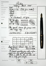 Load image into Gallery viewer, Z-Parker Victory Mk II in Dark Blue with 14ct Gold Nib