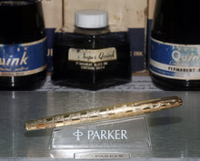 Load image into Gallery viewer, Z-Parker 61 in Cumulus Cloud Gold - Medium Point 14k Gold Nib