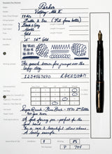 Load image into Gallery viewer, Z-Parker Victory Mk II in Mottled Blue, Grey & Black with 14ct Gold Nib