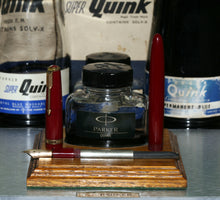 Load image into Gallery viewer, Z-Parker Duofold Maxima in Red with Rare Broad Point No.50 14ct Gold Nib