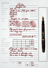 Load image into Gallery viewer, Z-Parker Duofold NS in Rare Garnet Red with 14ct Gold Nib