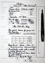 Load image into Gallery viewer, Z-Parker Vacumatic - Black (Blue Diamond) with Vacumatic 14ct Gold Nib - (P138)