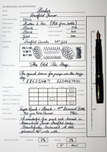 Load image into Gallery viewer, Z-Parker Duofold Junior - Black with Duofold 14ct Gold Nib - (P405)