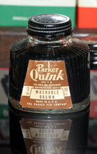 Load image into Gallery viewer, Z-Parker Quink Ink - 2 oz Bottle of Washable Brown Ink (90% Full) - 1930s Vintage