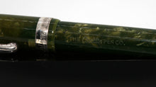 Load image into Gallery viewer, Z-Conklin Glider Ball Point - Green Marbled Effect with Silver Plated Trim - (P1049)