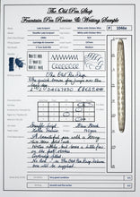 Load image into Gallery viewer, Z-Sheaffer Lady Scripsert - Ivory Tulle with Gold Trim - With Triumph 2 Tone Nib (P1046e)