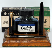 Load image into Gallery viewer, Z-Parker Duofold Victory MkV - Black with No. 10 14ct Gold Nib - P1062