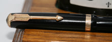 Load image into Gallery viewer, Parker Duofold AF - Black with Duofold "N" 14ct Gold Medium Nib - P0725a