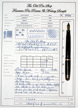Load image into Gallery viewer, Parker Duofold AF - Black with Duofold "N" 14ct Gold Medium Nib - P0725a
