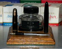 Load image into Gallery viewer, Z-Parker Duofold Demi - Black with Duofold N 14ct Gold Nib - (P328)