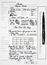 Load image into Gallery viewer, Z-Parker Televisor Slender - Striated Silver Grey with "W" 14ct Gold Nib - (P365)