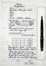 Load image into Gallery viewer, Z-Parker Duofold Junior Mk VI - Black with No.10 Oblique 14ct Gold Nib - (P650c)