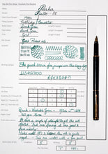 Load image into Gallery viewer, Z-Parker Rialto - Dark Green with Fine Point Gold Plated Nib - (P688c)