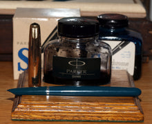 Load image into Gallery viewer, Z-Parker 51 - Teal Blue with 1/10th 12ct Gold Cap with 14ct Gold Nib - (P751a)