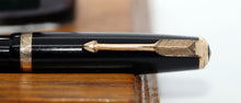 Load image into Gallery viewer, Z-Parker Duofold AF - Black with Duofold "N" 14ct Gold BROAD Nib (P825)