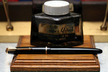 Load image into Gallery viewer, Z-Parker Duofold Junior - Black with Broad No.10 14ct Gold Nib - (P854)