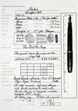 Load image into Gallery viewer, Z-Parker Duofold AF - Black with Duofold "N" Oblique 14ct Gold Nib - (P857)