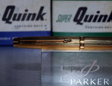 Load image into Gallery viewer, Z-Parker 75 - Godron Gold & "B" 14ct Gold Nib with Ball Point - (P869a)