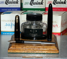 Load image into Gallery viewer, Z-Parker Duofold Senior - Black with Fine Point No.35 14ct Gold Nib - (P900)