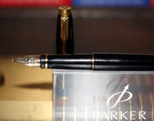 Load image into Gallery viewer, Z-Parker 75 - Black Laque with "M" 14ct Gold Nib - (P925)
