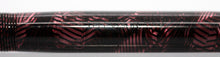 Load image into Gallery viewer, Z-Parker Televisor - Striated Red Slender Size with 14ct Gold W Nib (P932)