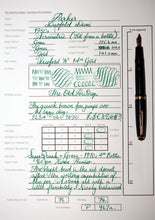Load image into Gallery viewer, Z-Parker Duofold Demi in rare Green with Duofold "N" 14ct Gold Nib (P967a)