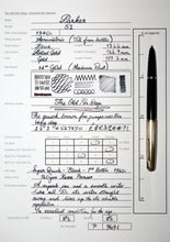 Load image into Gallery viewer, Z-Parker 51 - Black & Gold with Medium Point 14ct Gold Tubular Nib (P969i)