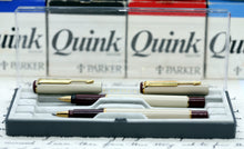 Load image into Gallery viewer, Z-Parker 88 - Ivory & Burgundy Fountain & Ball Point with Gold Plated Nib (P974b)