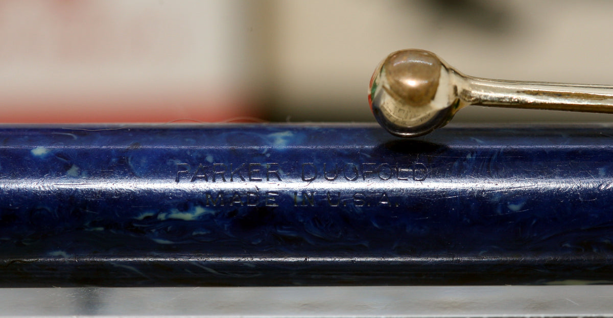 Z-Parker Duofold Pencil - Lapis Lazuli with 0.9mm Leads (P974n