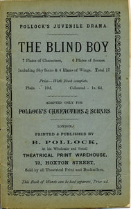 Toy Theatre - Reproduction Play - Pollock's The Blind Boy