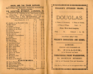 Toy Theatre - Reproduction Play - Pollock's Douglas