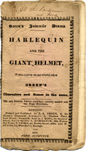 Load image into Gallery viewer, Toy Theatre - Reproduction Play - JK Green&#39;s Harlequin &amp; The Giant Helmet
