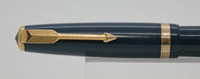 Load image into Gallery viewer, Parker Duofold Demi-Blue with No.25 14ct Gold Nib-P1150
