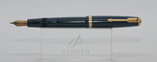 Load image into Gallery viewer, Parker Duofold Demi-Blue with No.25 14ct Gold Nib-P1150
