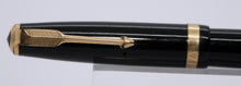 Load image into Gallery viewer, Parker Duofold AF-Black with Duofold "N" 14ct Gold Nib-P1113s
